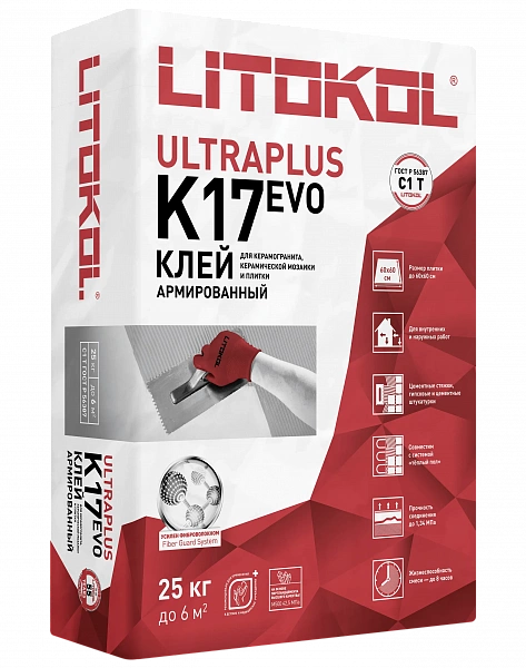 Купить ULTRAPLUS K17 (С1T) - клеевая смесь (26kg bag) в Красноярске