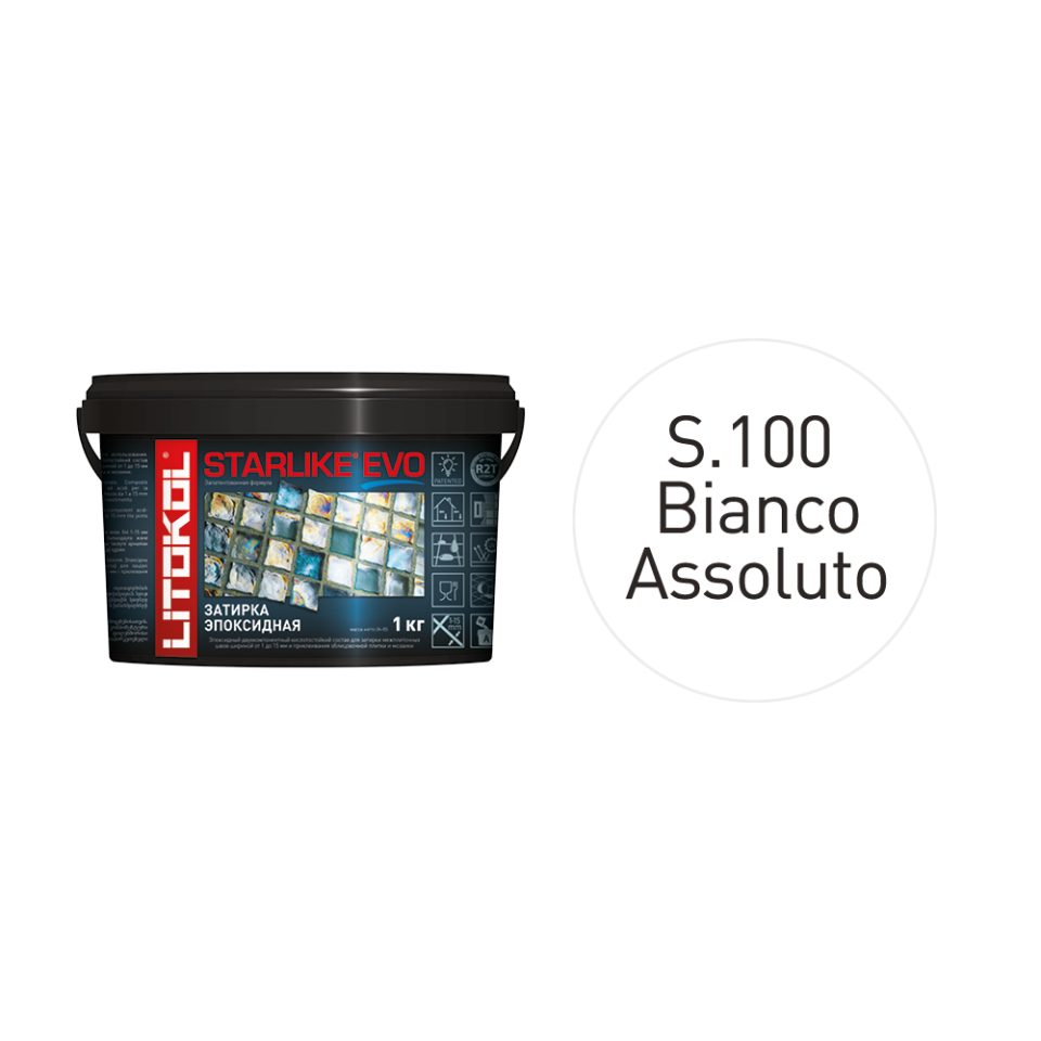 Купить STARLIKE EVO S.100 BIANCO ASSOLUTO затир.смесь (1kg bucket) в Красноярске #2