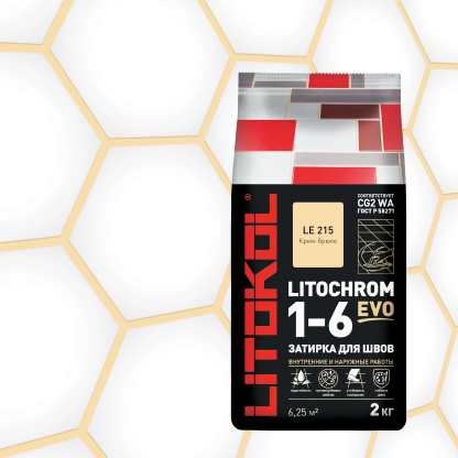 LITOCHROM 1-6 EVO LE 215 крем брюле 2kg Al.bag