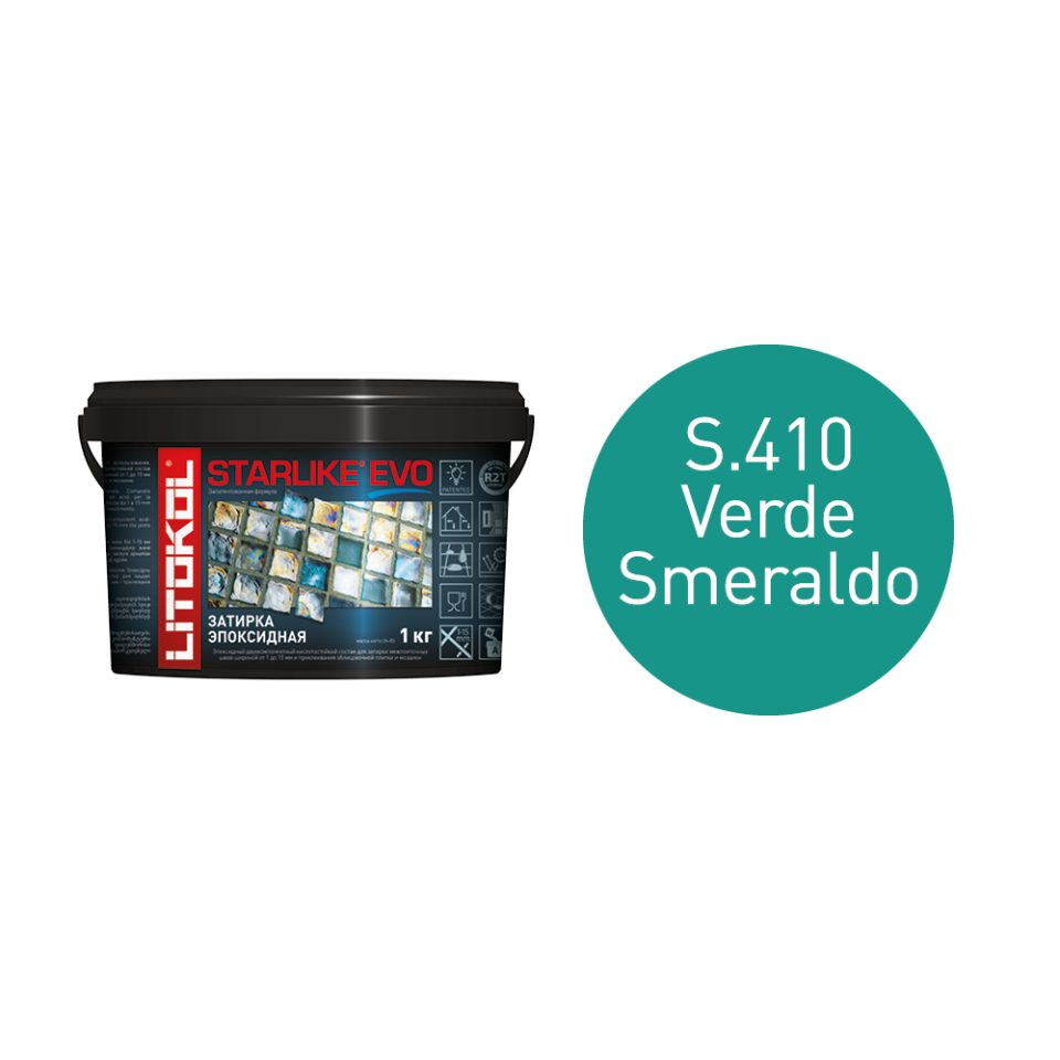 Купить STARLIKE EVO S.410 VERDE SMERALDO затир.смесь (1kg bucket) в Красноярске