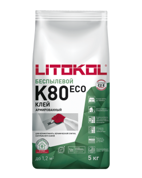 LITOFLEX K80 ECO серый-клеевая смесь 5kg bag