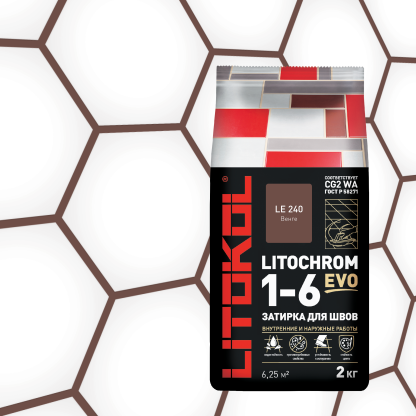 LITOCHROM 1-6 EVO LE 240 венге 2kg Al.bag