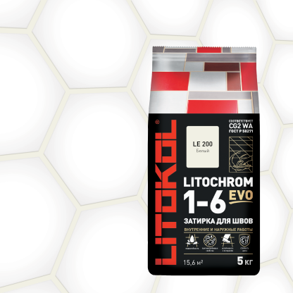 LITOCHROM 1-6 EVO LE 200 белый 5kg Al.bag