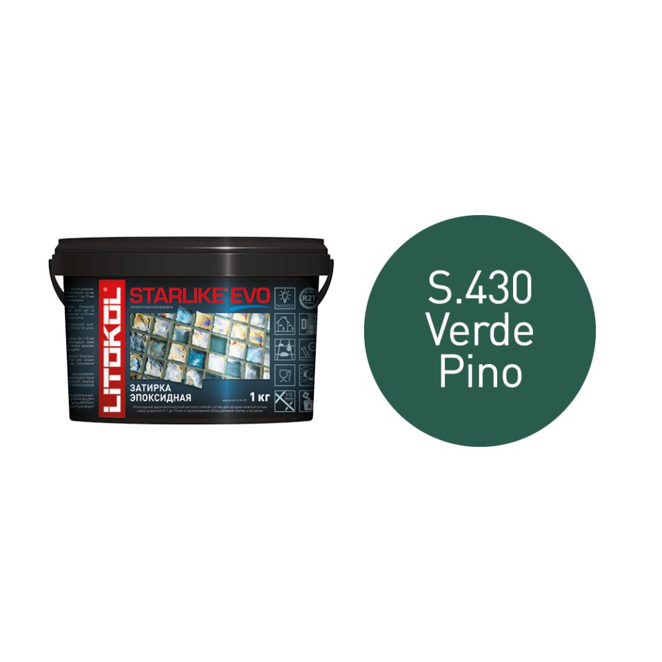 Купить STARLIKE EVO S.430 VERDE PINO затир.смесь (1kg bucket) в Красноярске