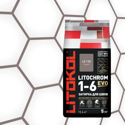 LITOCHROM 1-6 EVO LE 130 серый 5kg Al.bag