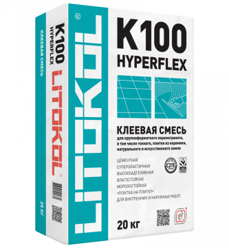 Купить HYPERFLEX K100 белый-клеевая смесь 20kg bag в Ростове-на-Дону-2
