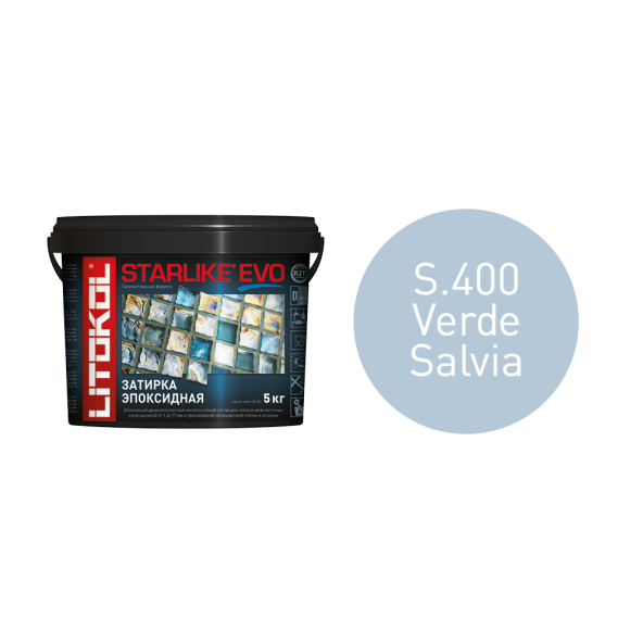 Купить STARLIKE EVO S.400 VERDE SALVIA затир.смесь (5kg bucket) в Ростове-на-Дону-1