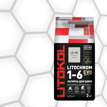 Купить LITOCHROM 1-6 EVO LE 100 пепельно-белый 2kg Al.bag в Москве-1