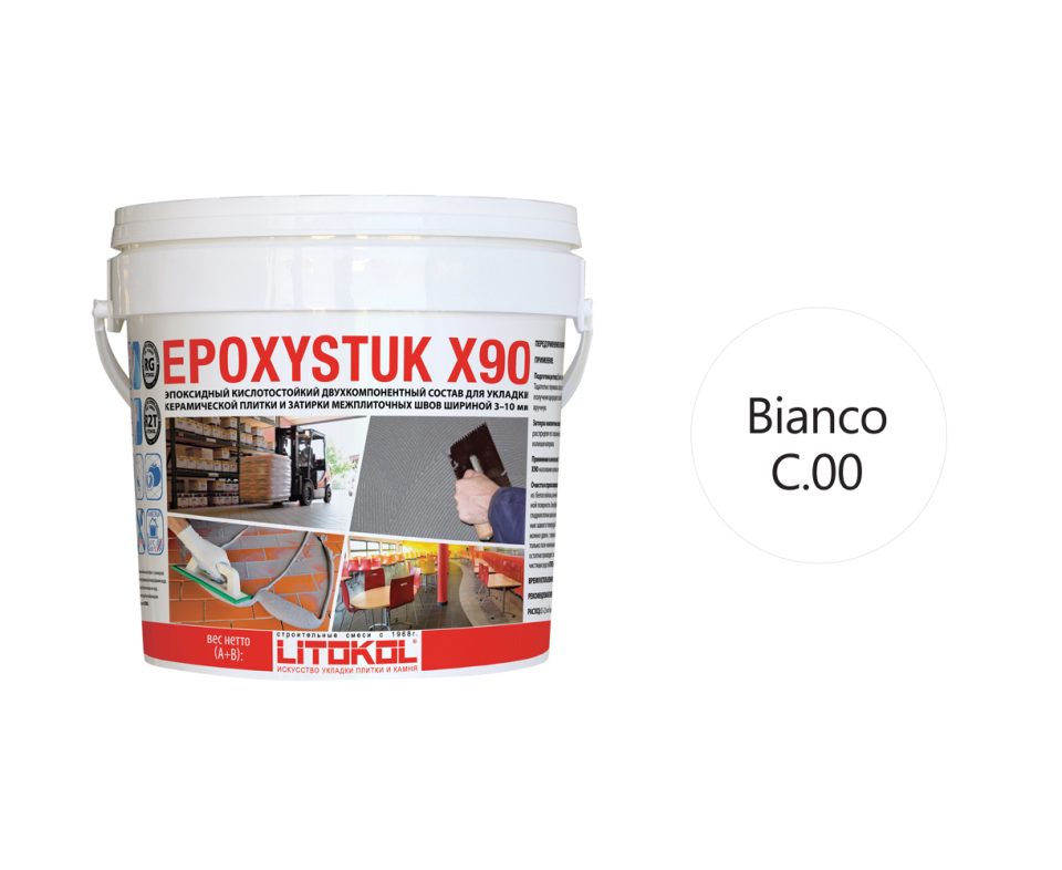 Купить EPOXYSTUK X90 C.00 BIANCO 5kg bucket в Красноярске #2