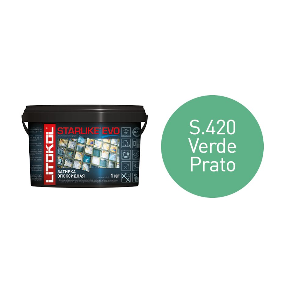 Купить STARLIKE EVO S.420 VERDE PRATO затир.смесь (1kg bucket) в Красноярске