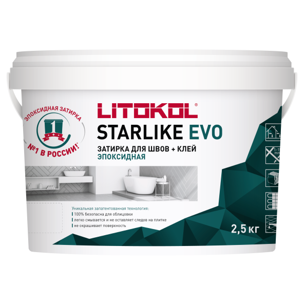 Купить STARLIKE EVO S.202 NATURALE затир.смесь (2,5kg bucket) в Самаре-1