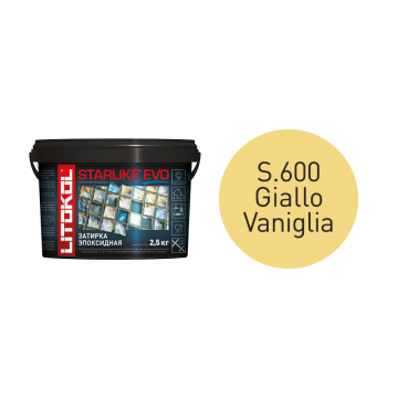 Купить STARLIKE EVO S.600 GIALLO VANIGLIA затир.смесь (2,5kg bucket) в Уфе-1