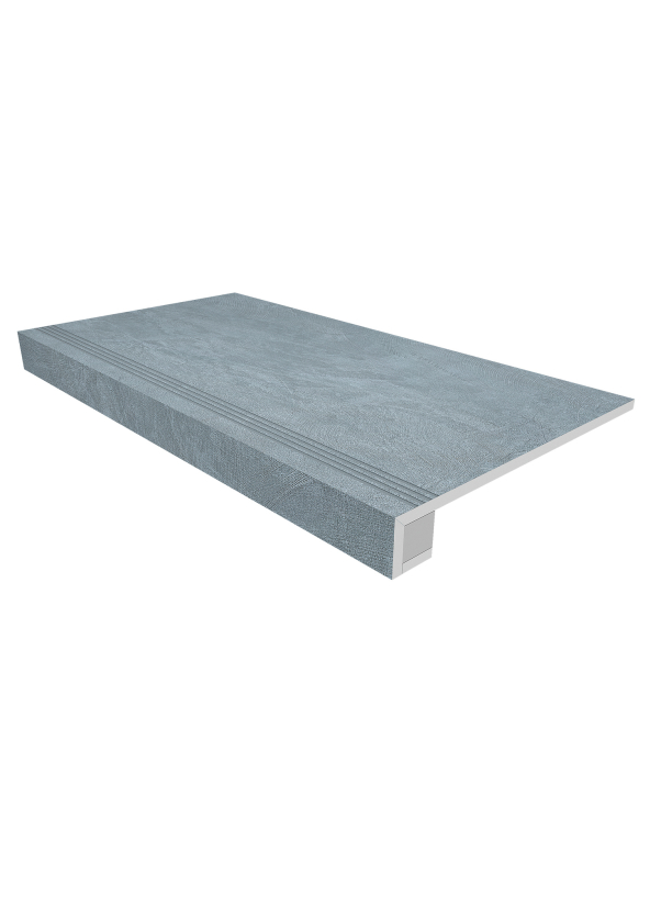 Купить Комплект (Ступень SR02 (33x120) непол. (прямоугол. бортик) с насечками + Подступенок (14,5x120)) в Казани-1