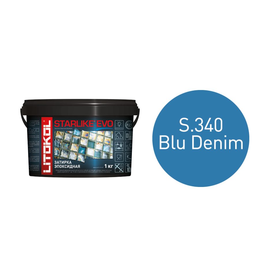 Купить STARLIKE EVO S.340 BLU DENIM затир.смесь (1kg bucket) в Красноярске