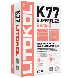 Купить SuperFlex K77 белый-клеевая смесь 25kg bag в Красноярске #2