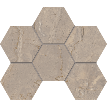 Купить Мозаика BR02 Hexagon 25x28,5 полир. в Москве