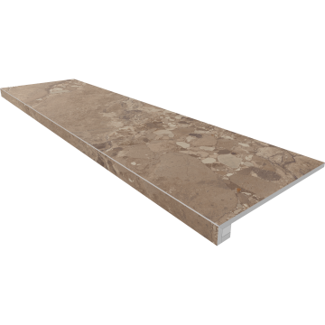 Купить Комплект (Ступень OM03 (33x120x9) непол. (прямоугол. бортик) без насечек + Подступенок (14,5x120x9)) в Красноярске
