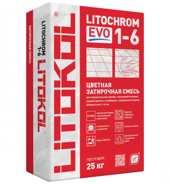 Купить LITOCHROM 1-6 EVO LE 105 серебристо-серый 25kg bag в Москве-1