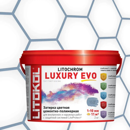 LITOCHROM LUXURY EVO LLE 360 сизый 2kg bucket