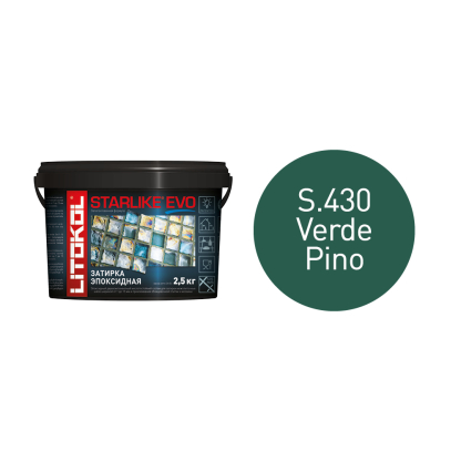 STARLIKE EVO S.430  VERDE PINO затир.смесь (2,5kg bucket)