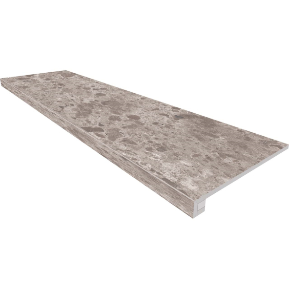 Купить Комплект (Ступень GR03 (33x120x9) непол. (прямоугол. бортик) без насечек + Подступенок (14,5x120x9)) в Москве-1