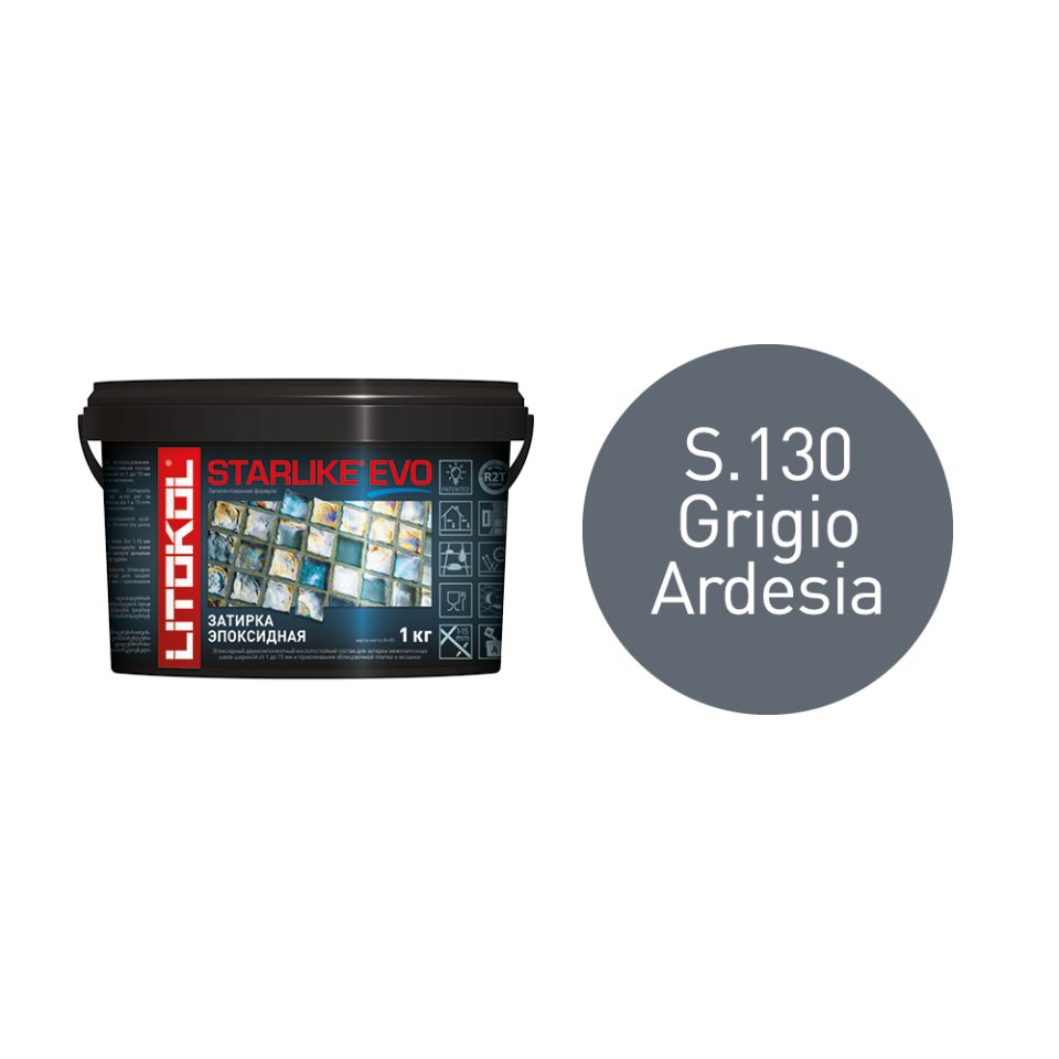 Купить STARLIKE EVO S.130 GRIGIO ARDESIA затир.смесь (1kg bucket) в Красноярске #2