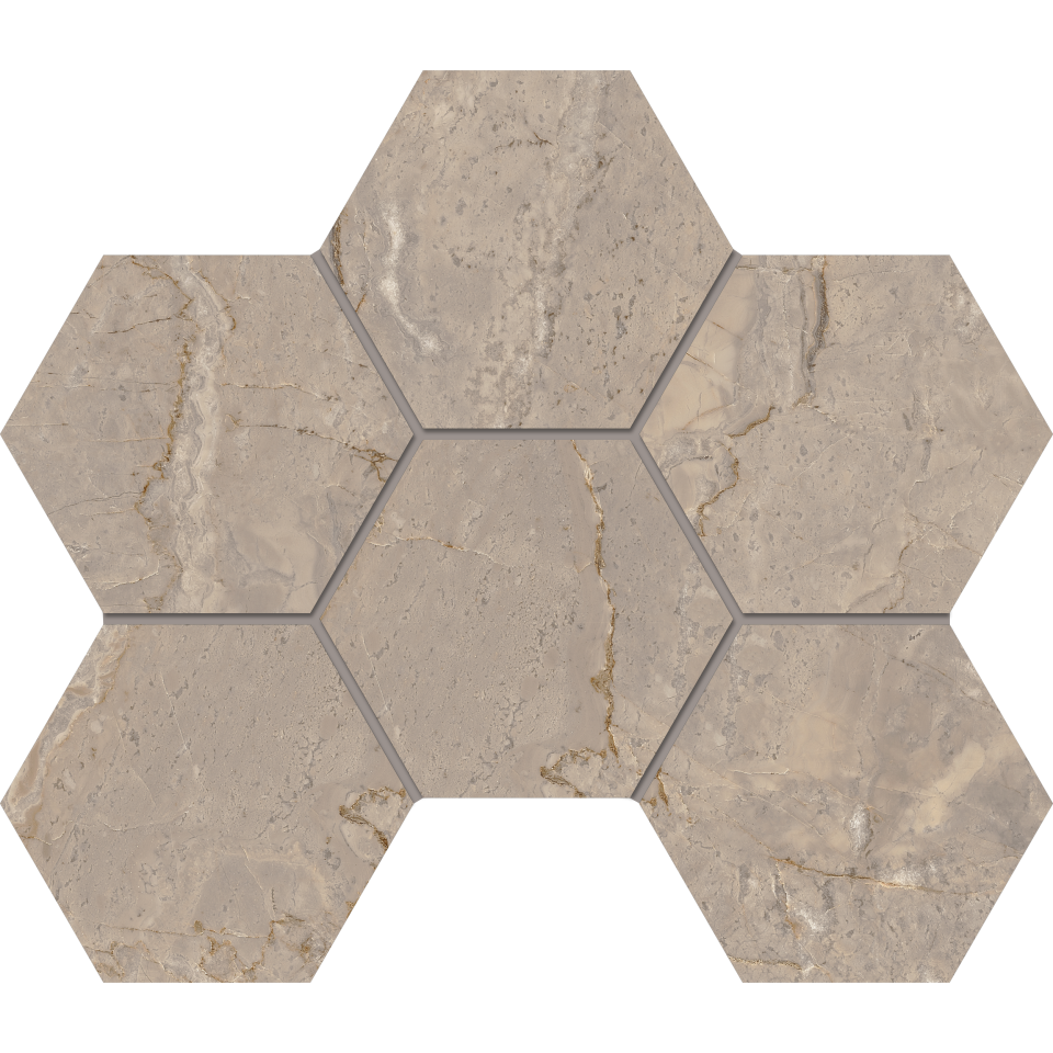 Купить Мозаика BR02 Гексагон 25x28,5x9 непол. в Красноярске