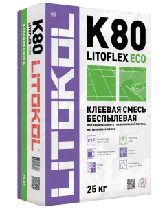Купить LitoFlex К80 ECO- беспылевая клеевая смесь 25kg bag в Красноярске #2