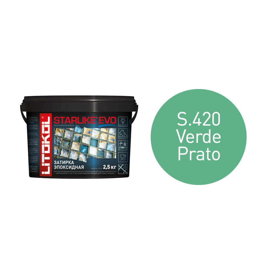 Купить STARLIKE EVO S.420 VERDE PRATO затир.смесь (2,5kg bucket) в Красноярске