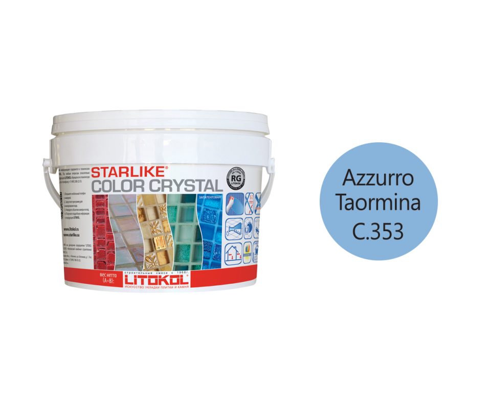 Купить LITOCHROM Starlike C.353 СOLORCRYSTAL AzzurroTaor. 2,5kg bucket в Красноярске