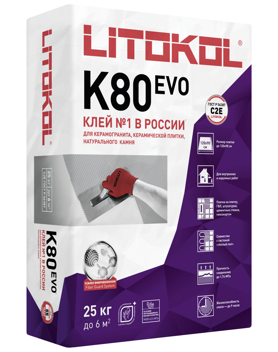 Купить LitoFlex K80-клеевая смесь (25kg bag) в Красноярске