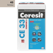 Ceresit CE33/25кг Затирка для швов 1-6 мм внутри и снаружи Багама беж 43, РФ